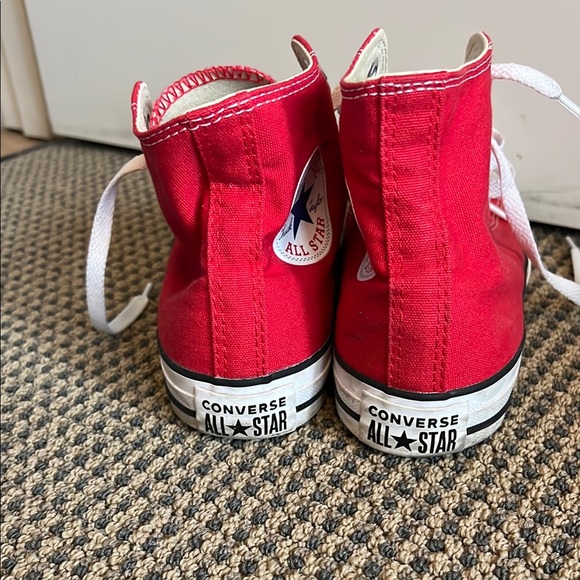 Red High-Top Sneakers - Picture 3 of 3